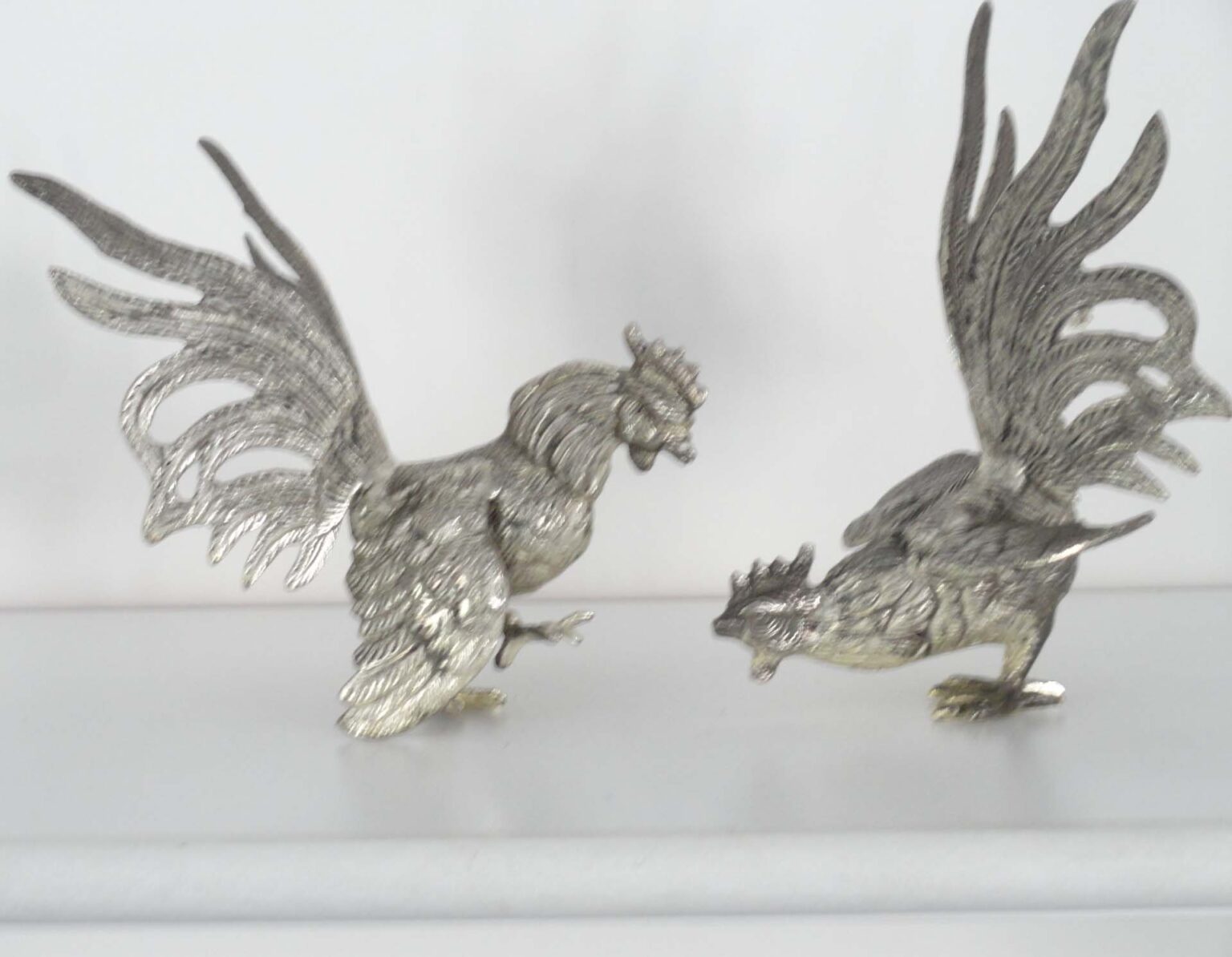 Lot De 10 Animaux Miniatures Métal BF France | Poule Dindon Oie Canard Coq | Jouets Anciens Ferme